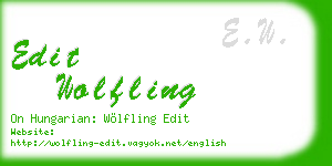 edit wolfling business card